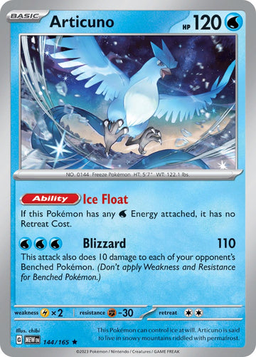 Articuno (144/165) [Scarlet & Violet:  151] Holofoil
