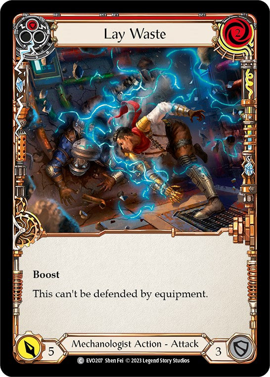 Lay Waste (Red) [EVO207] [Bright Lights] Rainbow Foil