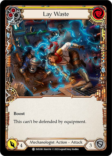 Lay Waste (Yellow) [EVO208] [Bright Lights] Rainbow Foil