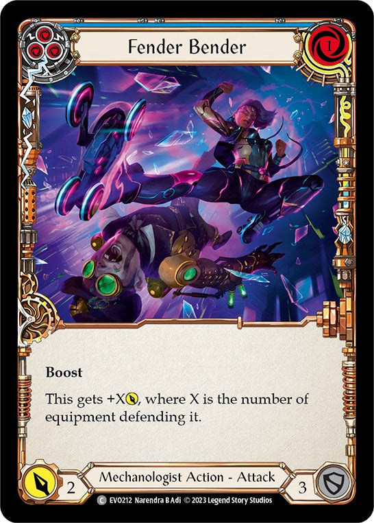 Fender Bender (Blue) [EVO212] [Bright Lights] Rainbow Foil