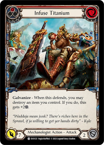 Infuse Titanium (Red) [EVO123] [Bright Lights] Rainbow Foil