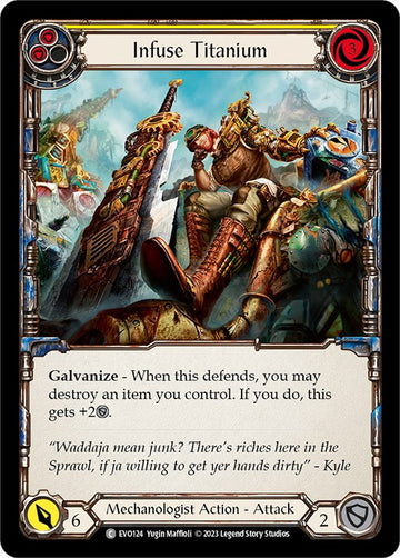 Infuse Titanium (Yellow) [EVO124] [Bright Lights] Rainbow Foil