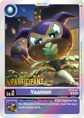 Yaamon (Digimon 3-On-3 Participation) [ST14-01 U] [Starter Deck 14: Beelzemon Advanced Deck Set] Foil