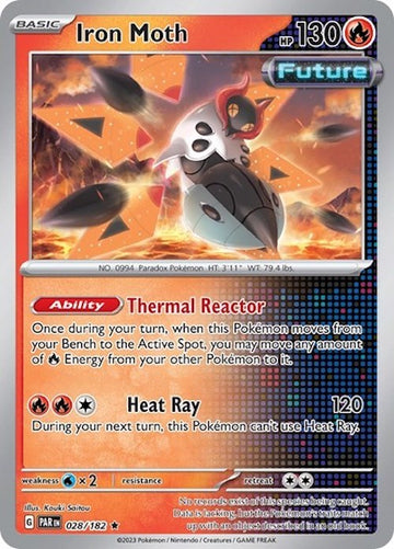 Iron Moth - 028/182 (Cosmos Holo) [028/182] [Scarlet & Violet Promo Cards] Holofoil