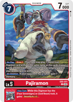 Pajiramon [EX5-011] [Animal Colosseum] Normal