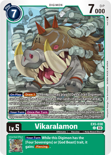 Vikaralamon [EX5-038] [Animal Colosseum] Normal