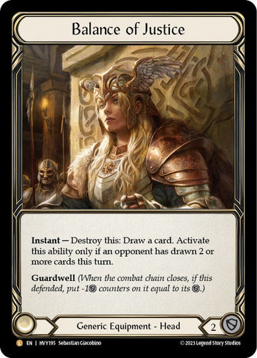 Balance of Justice [HVY195] [Heavy Hitters] Rainbow Foil
