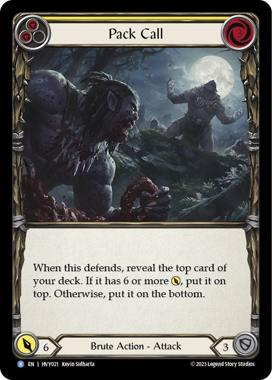 Pack Call (Yellow) [HVY021] [Heavy Hitters] Rainbow Foil