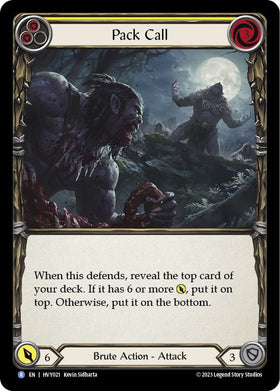 Pack Call (Yellow) [HVY021] [Heavy Hitters] Rainbow Foil
