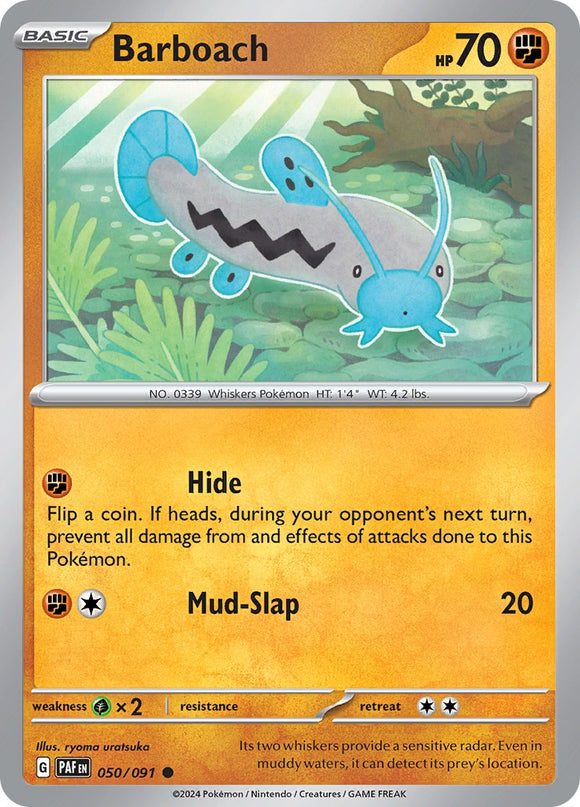 Barboach [050/091] - (Paldean Fates) Reverse Holofoil