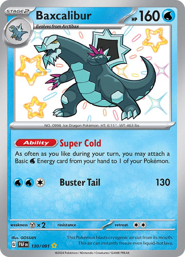 Baxcalibur [130/091] - (Paldean Fates) Holofoil