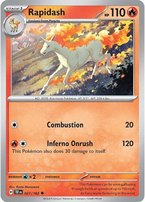 Rapidash [27/162] - (Temporal Forces) Reverse Holofoil