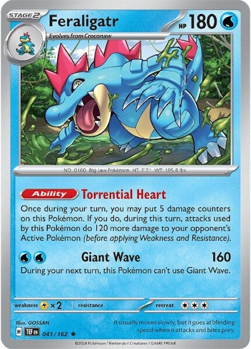 Feraligatr [41/162] - (Temporal Forces) Reverse Holofoil