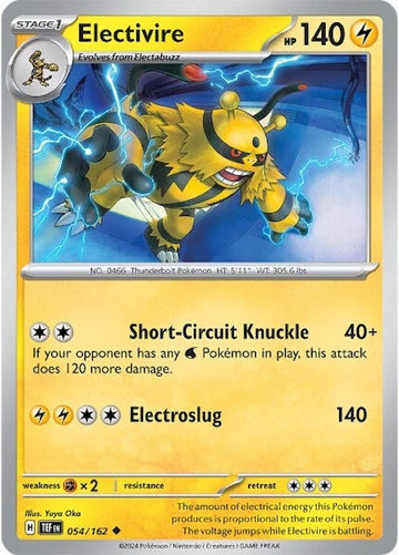 Electivire [054/162] - (Temporal Forces) Reverse Holofoil