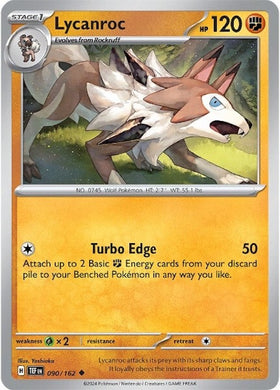 Lycanroc [090/162] - (Temporal Forces) Reverse Holofoil