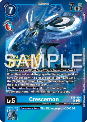 Crescemon (2024 Regionals Finalist) [EX5-020 U] [Animal Colosseum] Foil