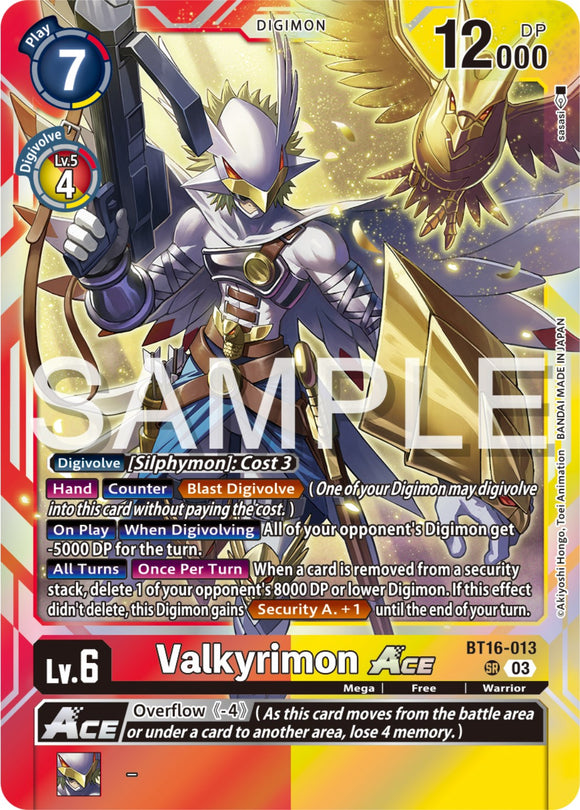 Valkyrimon ACE [BT16-013 SR] [Beginning Observer] Foil
