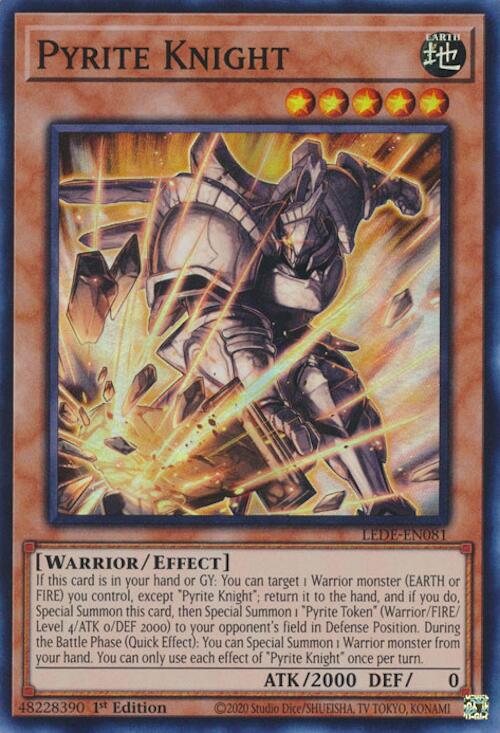 Pyrite Knight [LEDE-EN081] - (Super Rare) 1st Edition