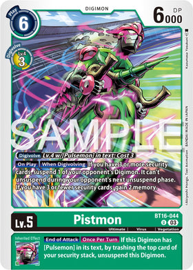 Pistmon [BT16-044-U] [Beginning Observer] Normal