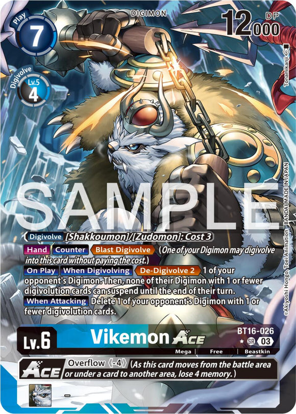 Vikemon ACE (Alternate Art) [BT16-026-SR] [Beginning Observer] Foil