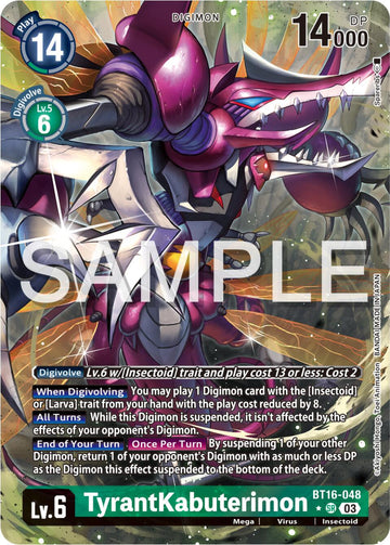 TyrantKabuterimon (Alternate Art) [BT16-048 SR] [Beginning Observer] Foil