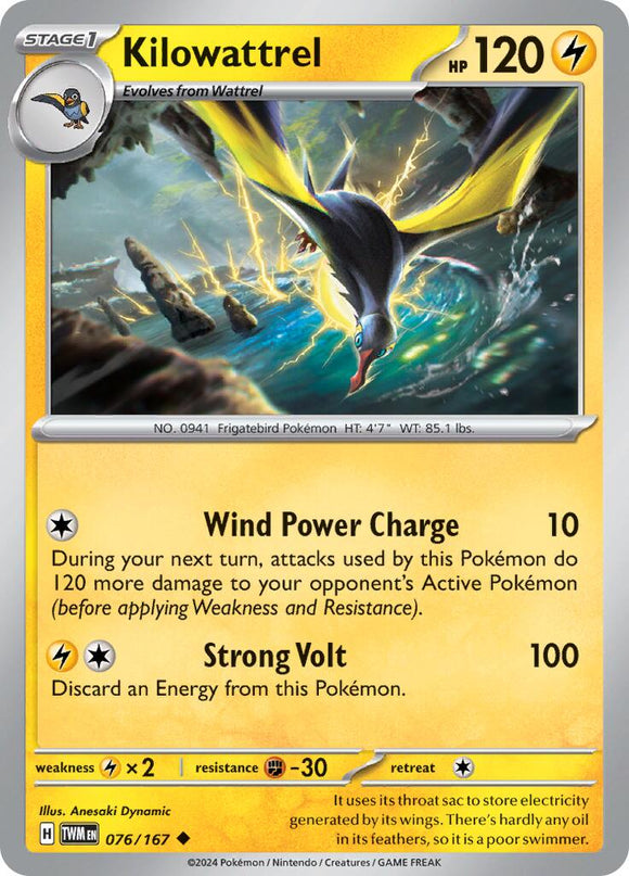 Kilowattrel [076/167] - (Twilight Masquerade)