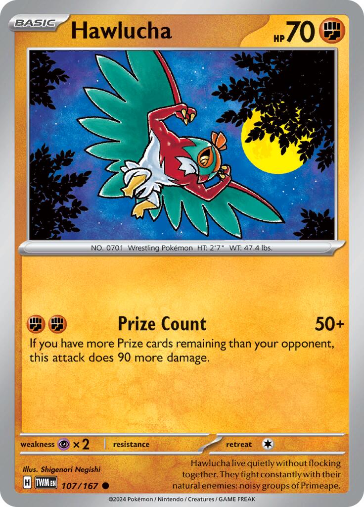 Hawlucha [107/167] - (Twilight Masquerade) Reverse Holofoil