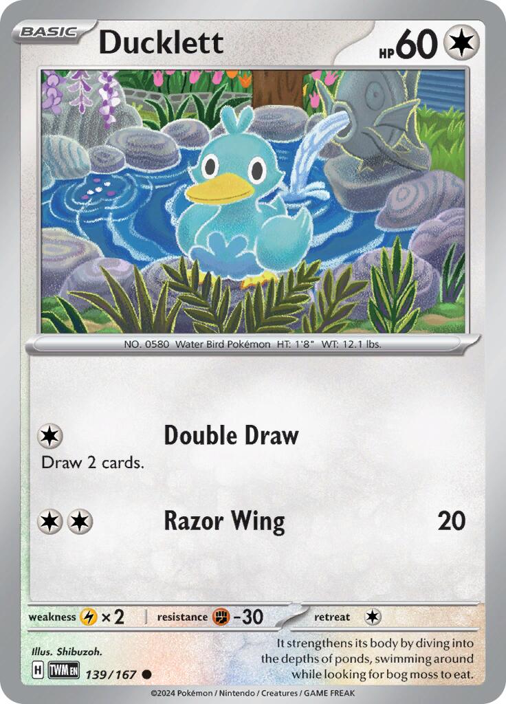 Ducklett [139/167] - (Twilight Masquerade) Reverse Holofoil