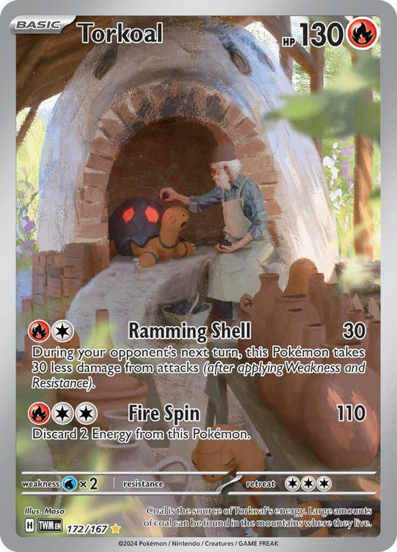 Torkoal [172/167] - (Twilight Masquerade) Holofoil