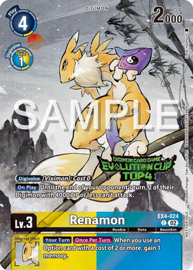 Renamon - EX4-024 (2024 Evolution Cup Top 4) [EX4-024 C] [Alternative Being Booster] Foil