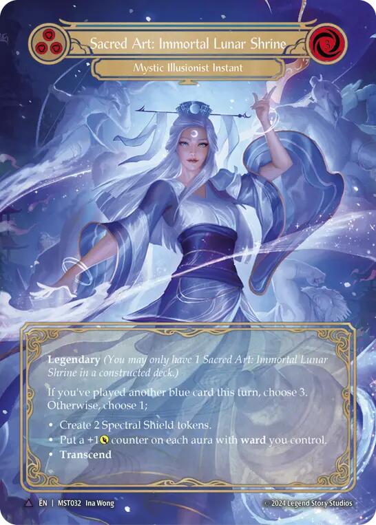 Sacred Art: Immortal Lunar Shrine // Inner Chi (Marvel) [MST032] (Part the Mistveil) Cold Foil
