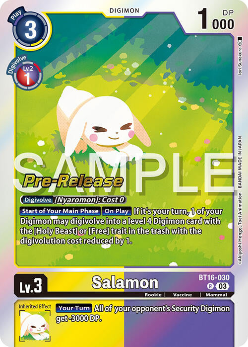 Salamon [BT16-030-R] [Beginning Observer Pre-Release Cards] Foil