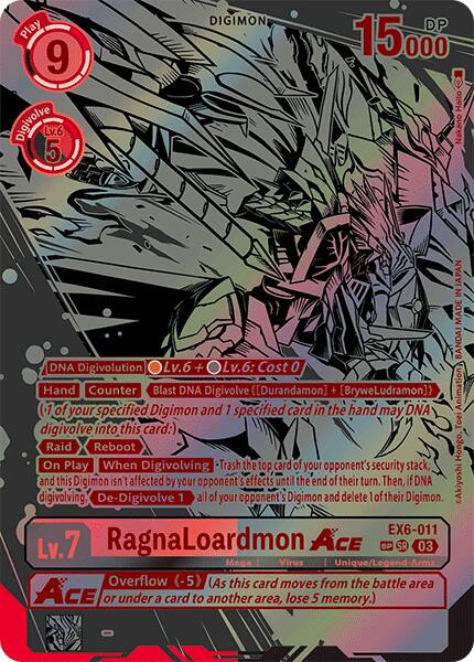 RagnaLoardmon ACE (Textured) [EX6-011-SR] [Infernal Ascension] Foil