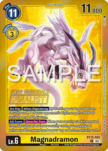 Magnadramon (2024 Regionals Finalist) [BT15-042 R] [Exceed Apocalypse] Foil