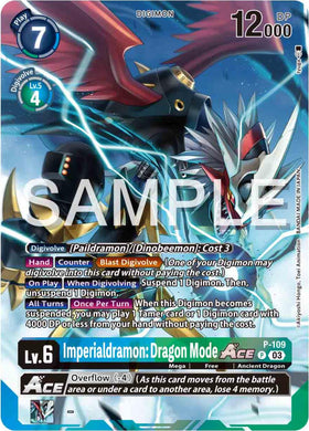 Imperialdramon: Dragon Mode ACE - P-109 (Digimon Adventure 02: The Beginning Set) [P-109 P] [Digimon Promotion Cards] Foil