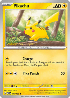 Pikachu - 025/165 (Pokemon Together) [025/165] [Miscellaneous Cards & Products]