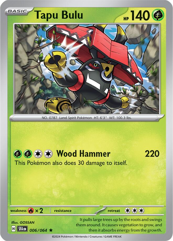 Tapu Bulu [006/064] - (Shrouded Fable) Reverse Holofoil