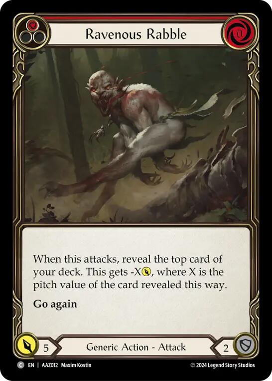 Ravenous Rabble (Red) [AAZ012] [Armory Deck: Azalea]