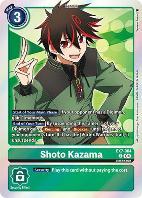 Shoto Kazama [EX7-064 R] [Digimon LIBERATOR] Foil