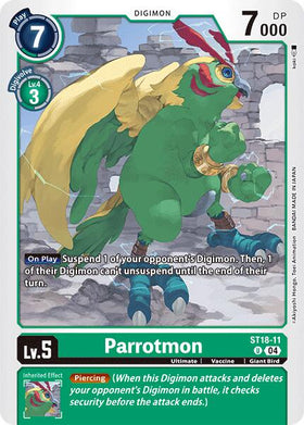 Parrotmon [ST18-11 U] [Starter Deck 18: Guardian Vortex]
