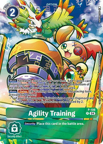 Agility Training (Starter Deck 19 Exclusive) [P-106 P] [Digimon Promotion Cards] Foil