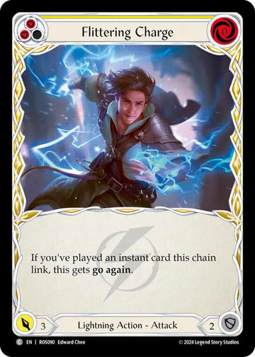 Flittering Charge (Yellow) [ROS090] [Rosetta] Rainbow Foil