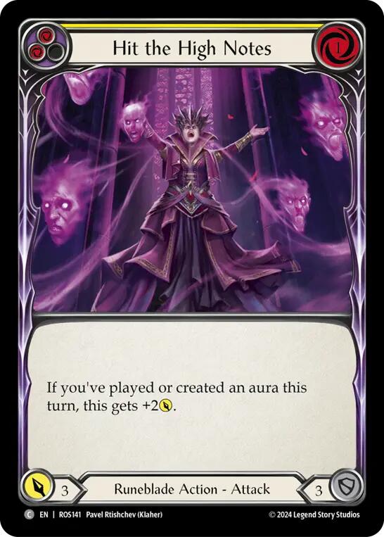 Hit the High Notes (Yellow) [ROS141] [Rosetta] Rainbow Foil