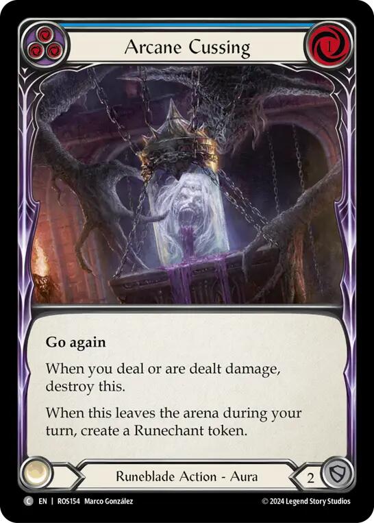 Arcane Cussing (Blue) [ROS154] [Rosetta] Rainbow Foil