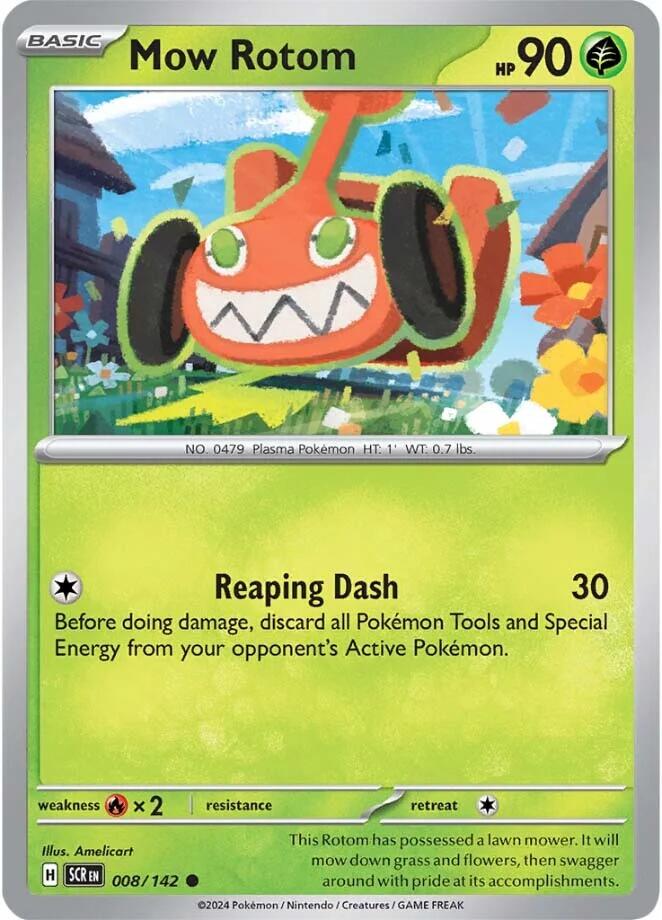 Mow Rotom [008/142] - (Stellar Crown) Reverse Holofoil