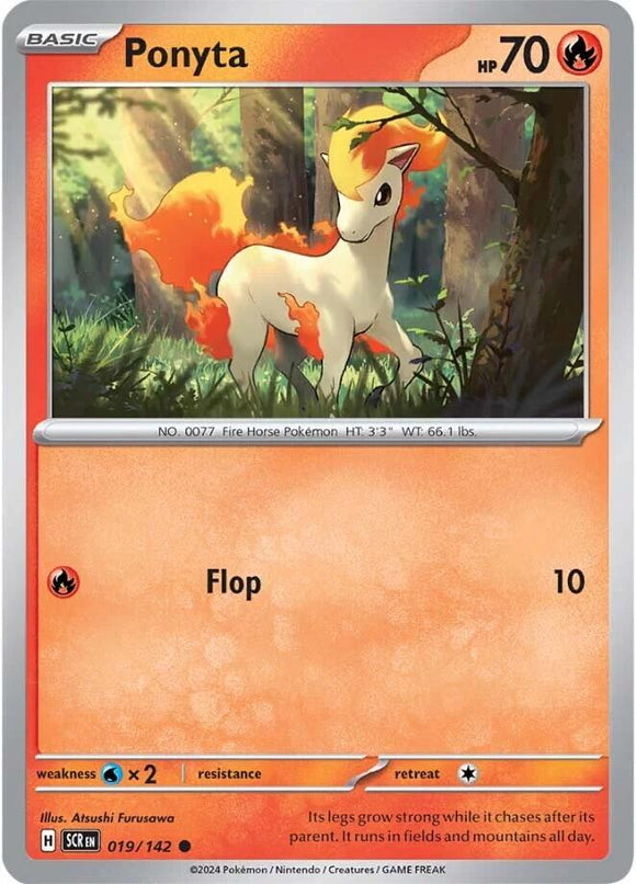 Ponyta [019/142] - (Stellar Crown) Reverse Holofoil