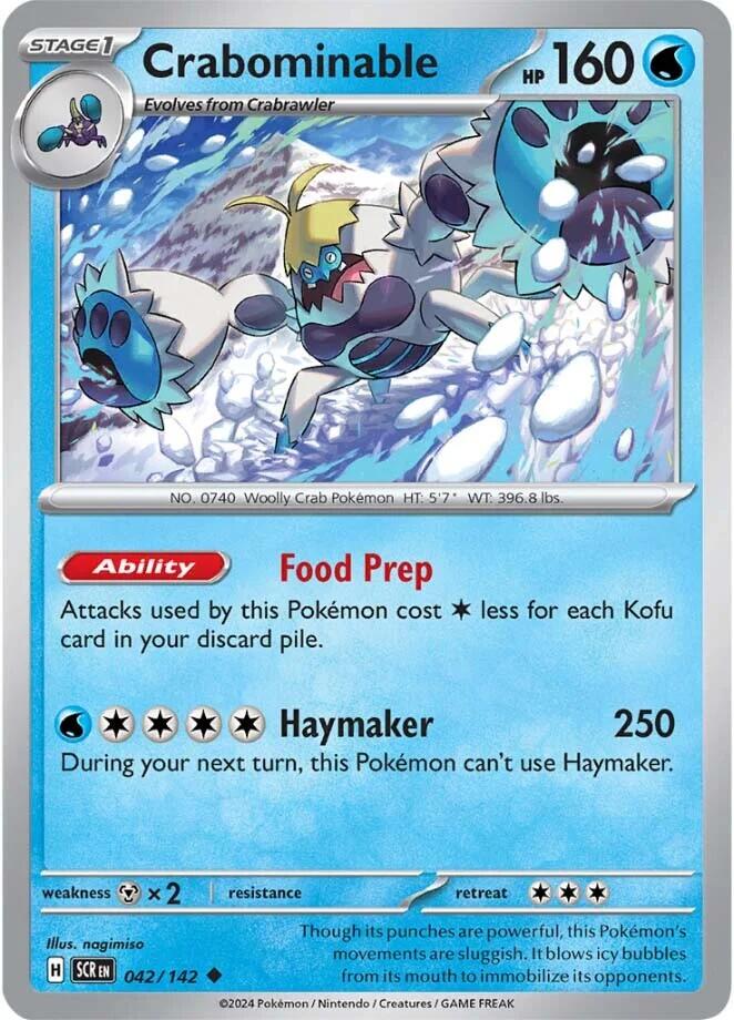 Crabominable [042/142] - (Stellar Crown) Reverse Holofoil