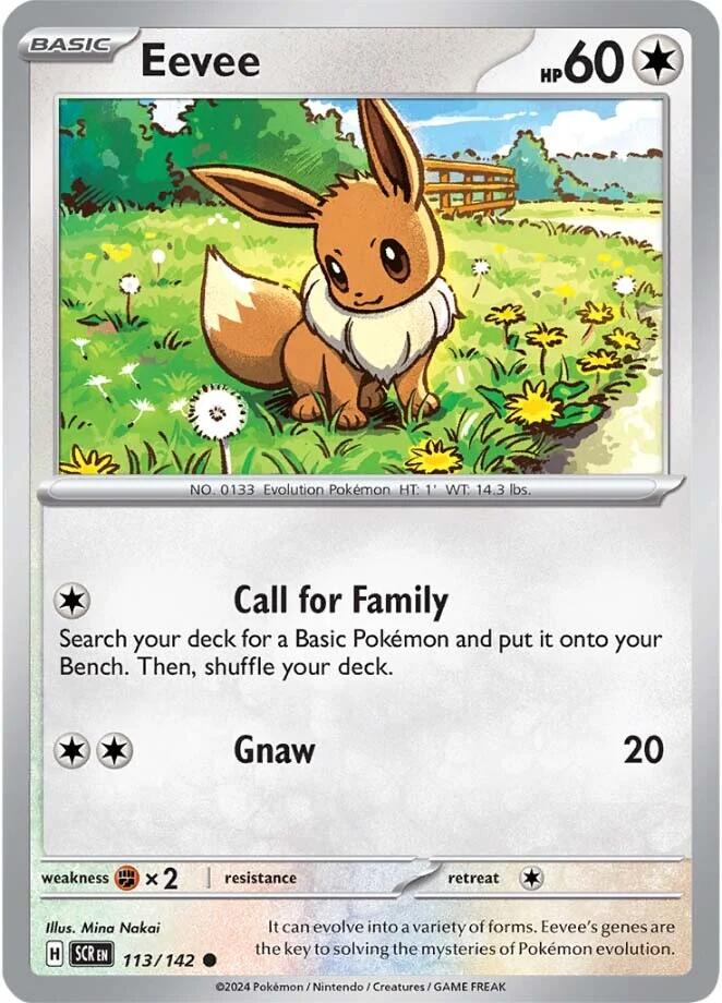 Eevee [113/142] - (Stellar Crown) Reverse Holofoil