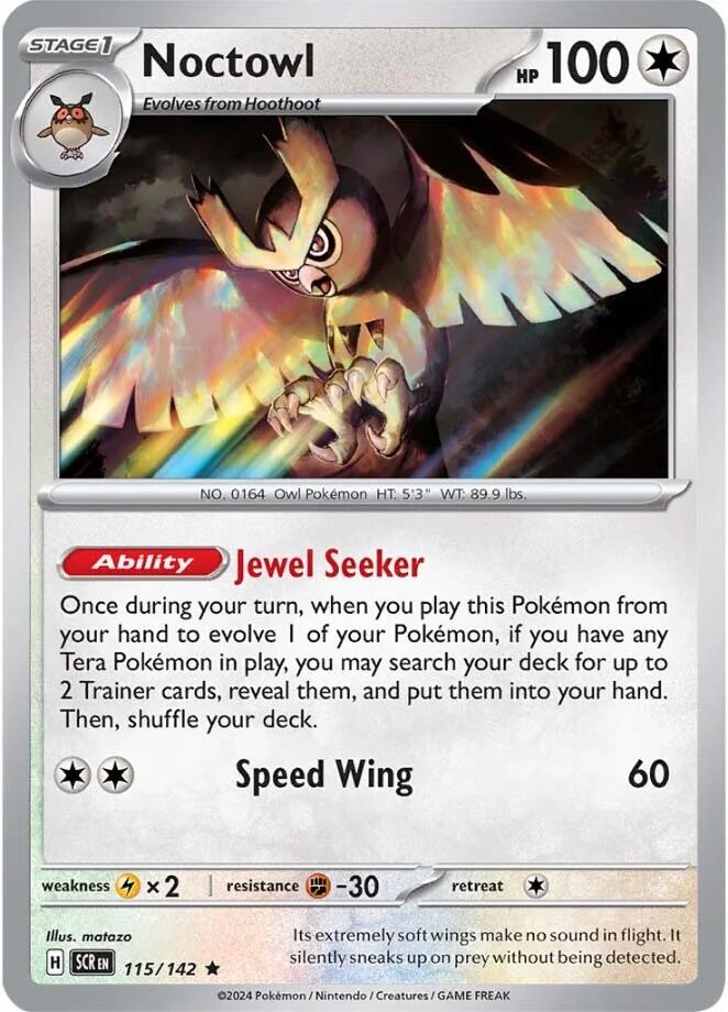 Noctowl [115/142] - (Stellar Crown) Holofoil