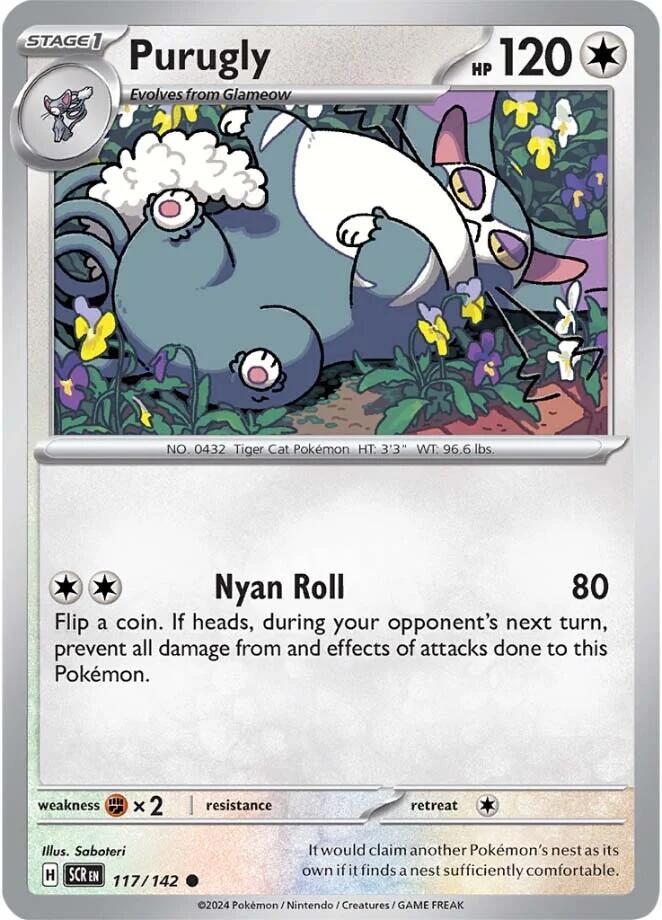 Purugly [117/142] - (Stellar Crown) Reverse Holofoil